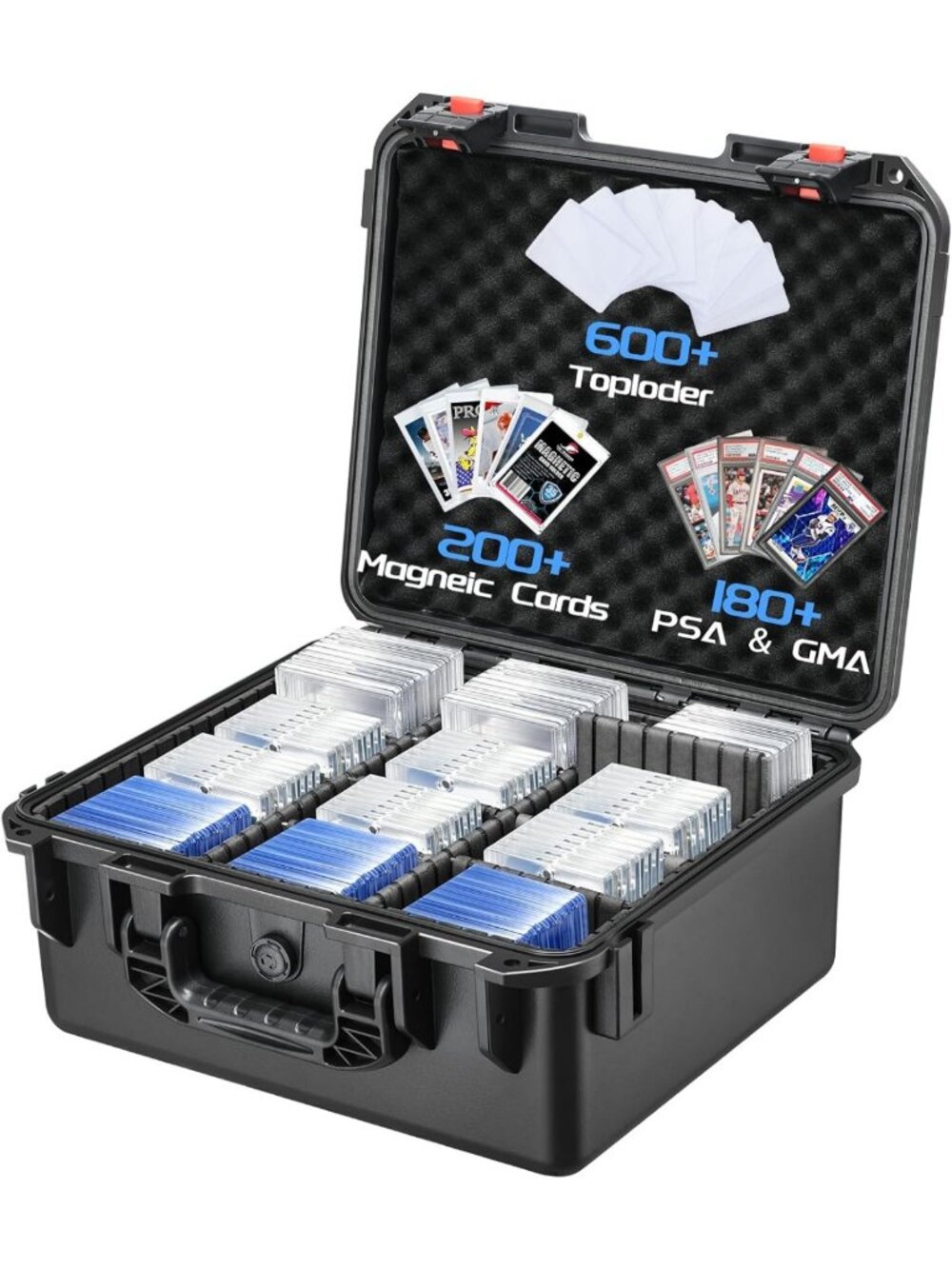 Graded Card Storage Box - Fits PSA, BGS, SGC Toploaders & Magnetic Holders